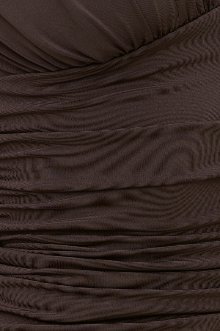 Sculpt Plunge Tank Top Java Brown large