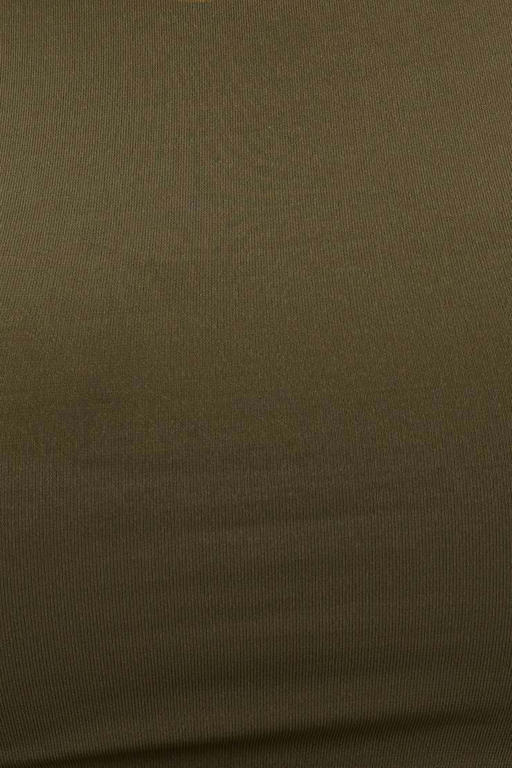 Nola Sculpt Tank Top Dark Olive Khaki large