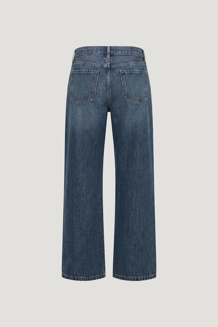 Jules Relaxed Low Rise Straight Leg Jeans Medium Indigo / Aspen Blue large
