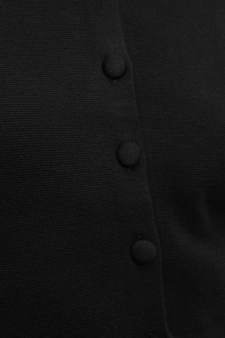 Ellie Balloon Sleeve Cardigan Jet Black large