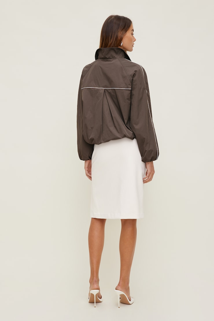 Piping Wind Anorak Velvet Espresso Brown large