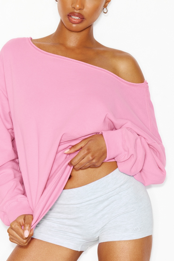 SoftTerry™ Off Shoulder Sweatshirt