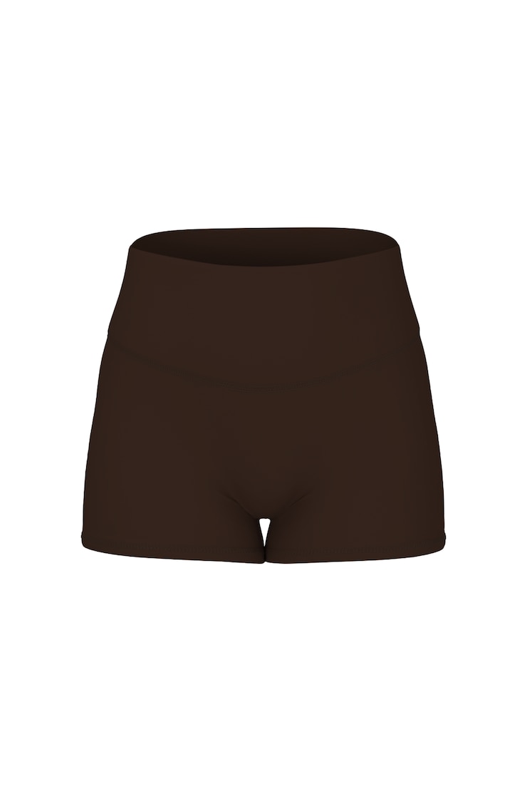 Active Booty Shorts, Armadillo Brown, large