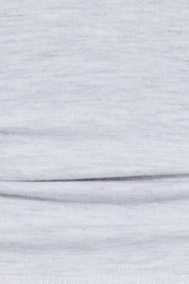 Haut StretchTerry à col licou à nouer, Mélange gris printanier, large