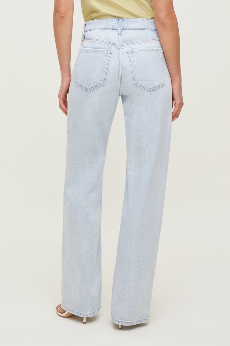 Heidi High Rise Wide Leg Jeans Light Indigo / Glace large
