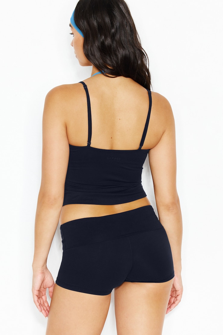 Active Layered Tank Top, Naughty Navy/Blue Rebound, large