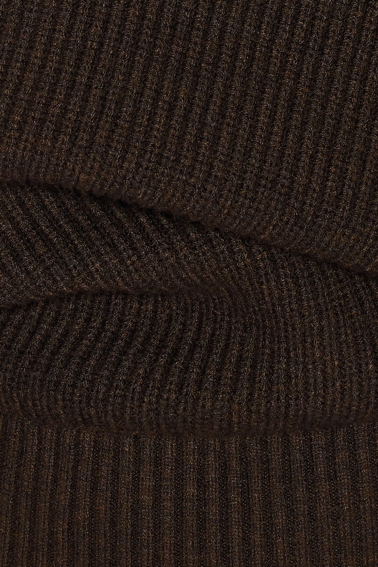 Day Off Asymmetric Sweater, Deep Brown, large