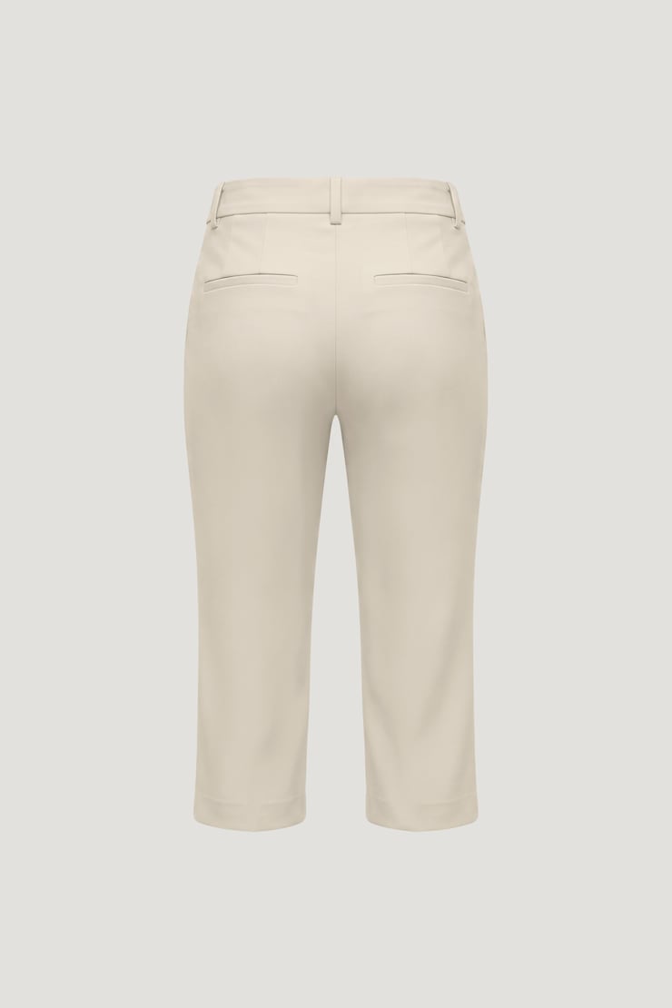 High Rise Capri Pants Rainy Day Beige large