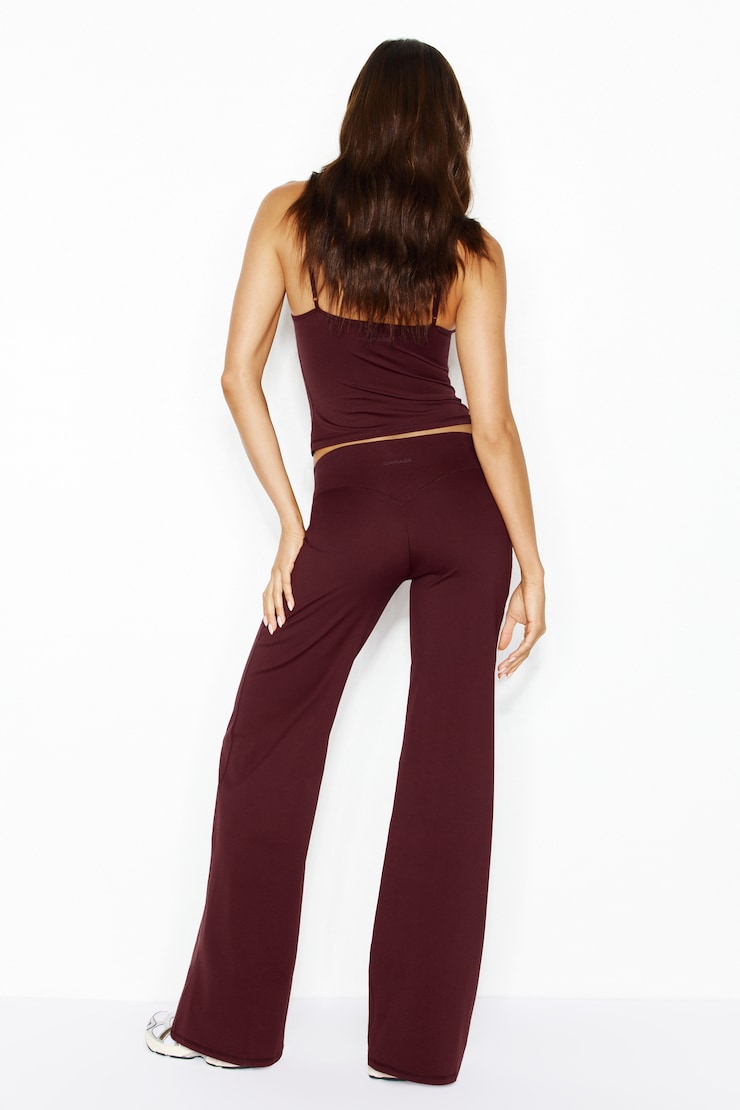 Perfect Peach Active Pants, Burgundy Bite, large