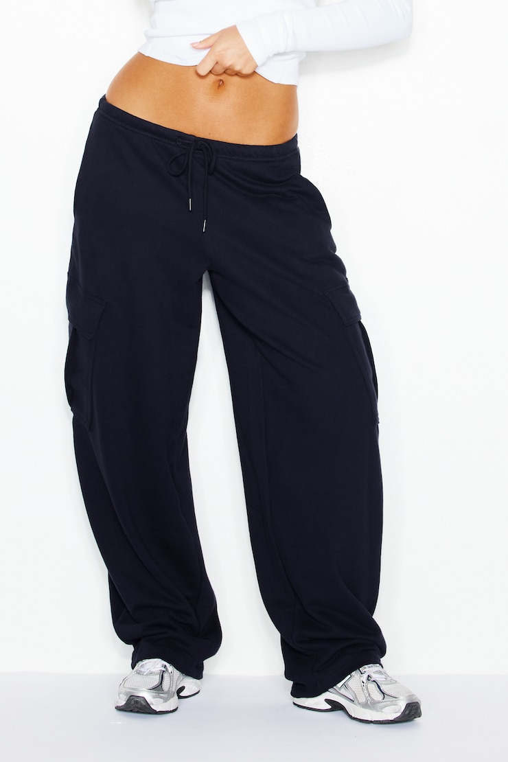 SoftTerry™ Barrel Cargo Pants, Naughty Navy Blue, large
