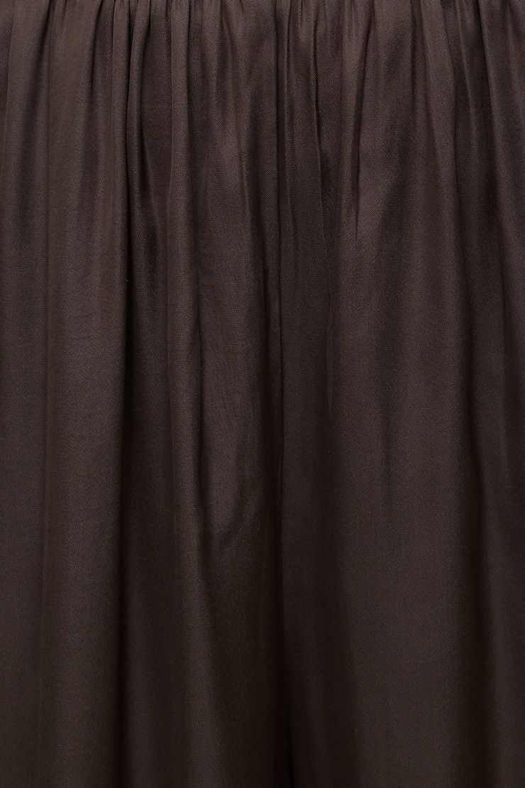 Satin Balloon Pants Java Brown large