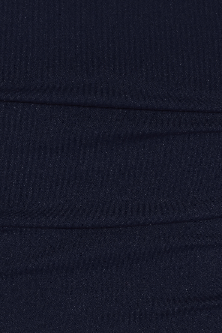 Sleek High V-Neck 3/4 Sleeve Top, Naughty Navy Blue, large