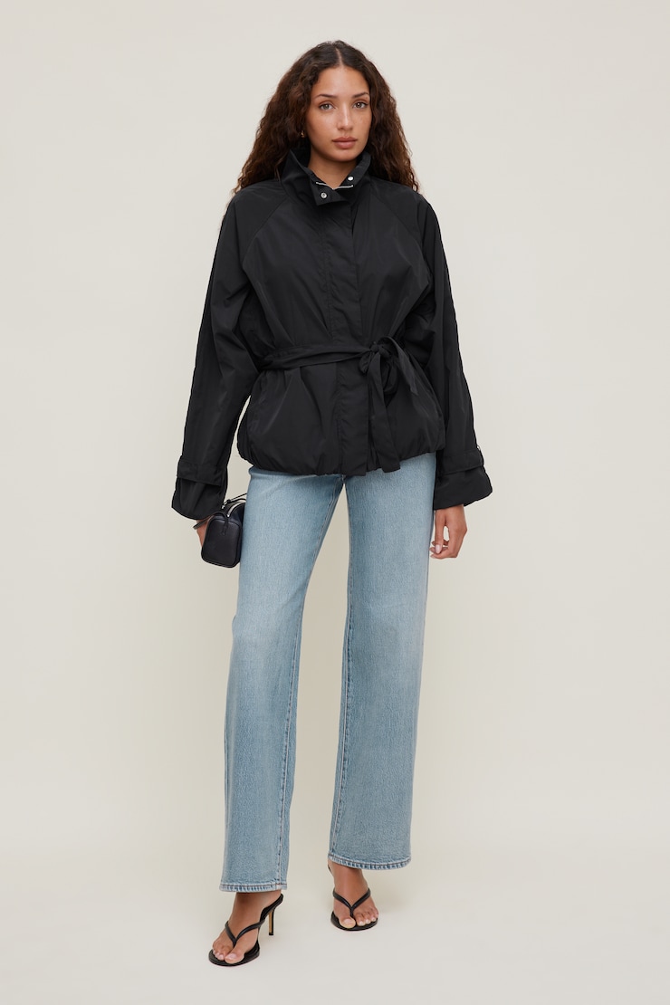 Hazel Bubble Anorak Jet Black large
