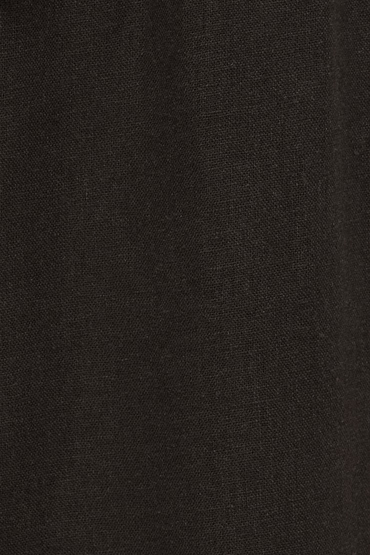 Leo Linen Capri Pants Chocolate Torte Brown large