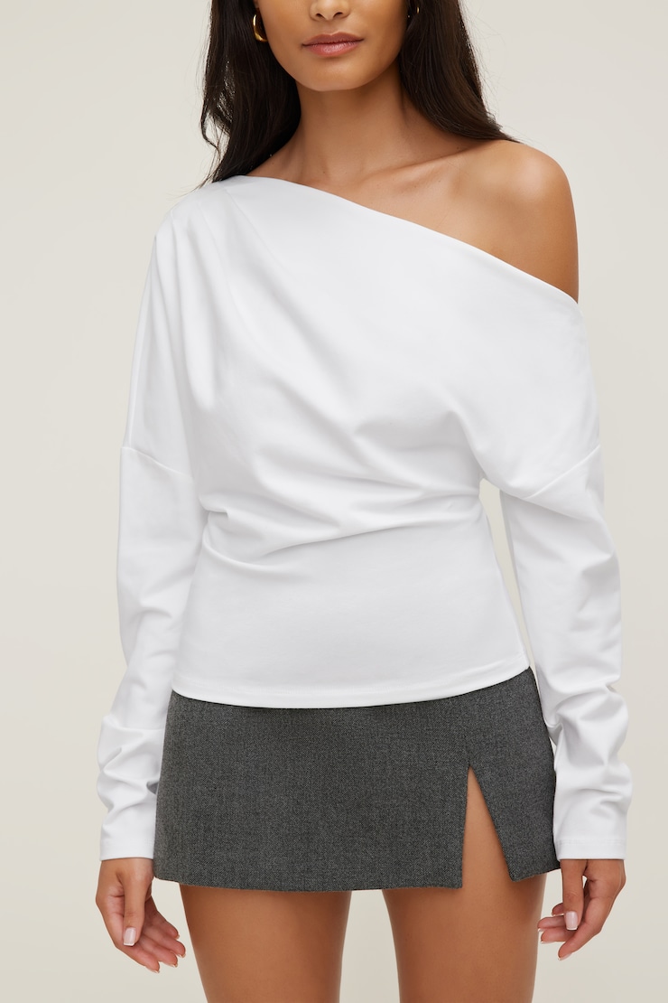 Alexa Long Sleeve T Shirt Bright White large