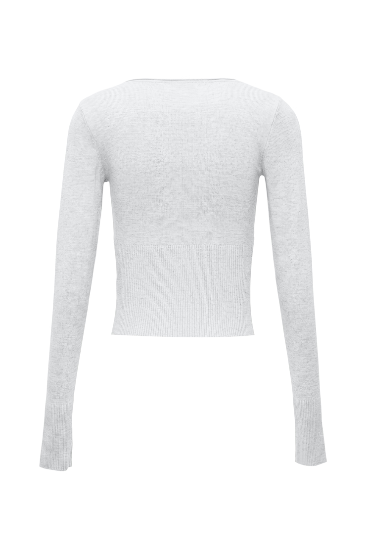 Wrap Me Sweater, Spring Grey Mix, large