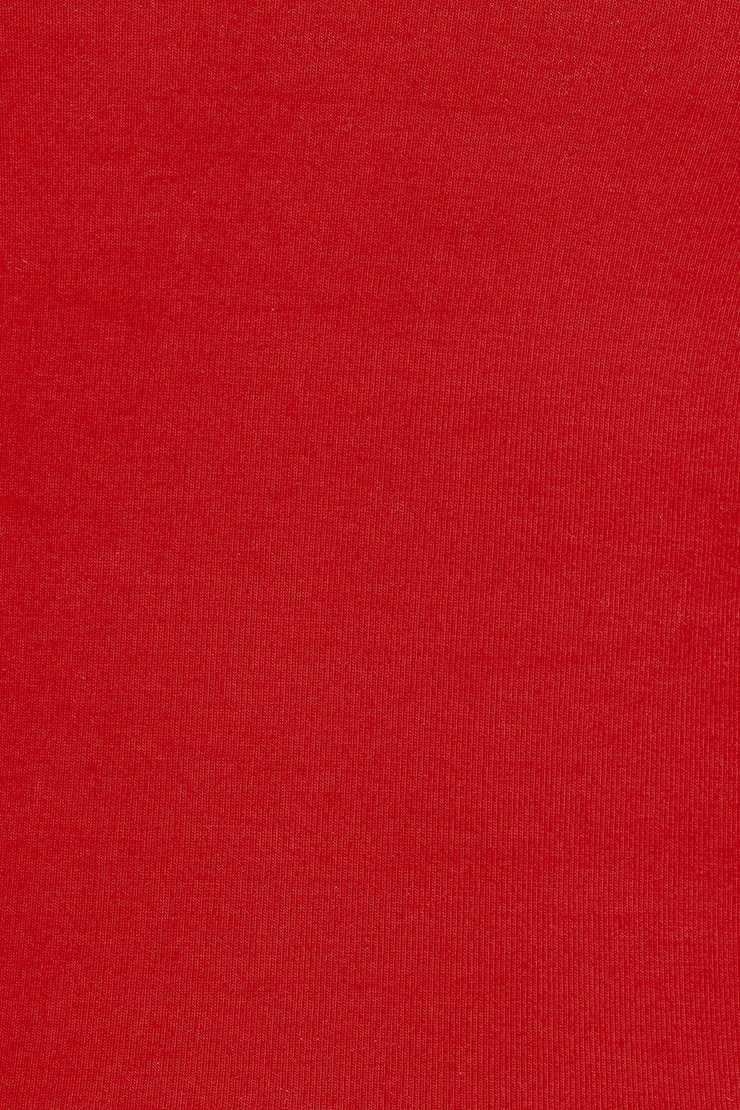 SuperSoft Crewneck Cropped T-Shirt, Scarlet Flame, large