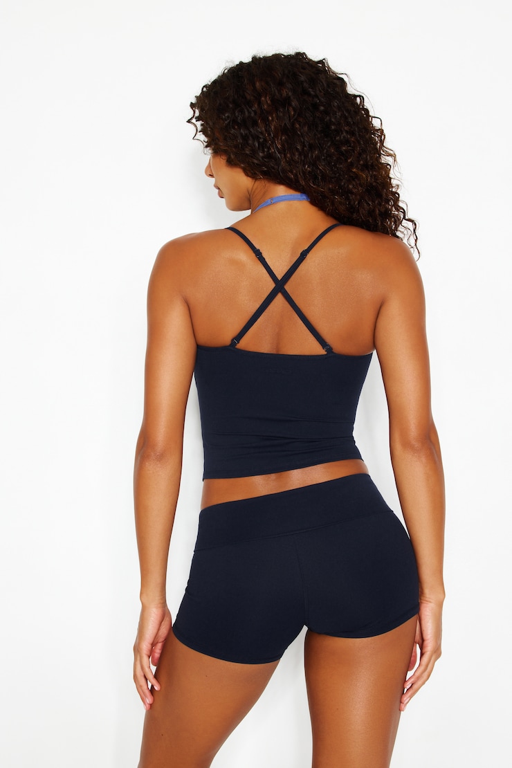Active Layered Tank Top, Naughty Navy Blue/Blue Blush, large