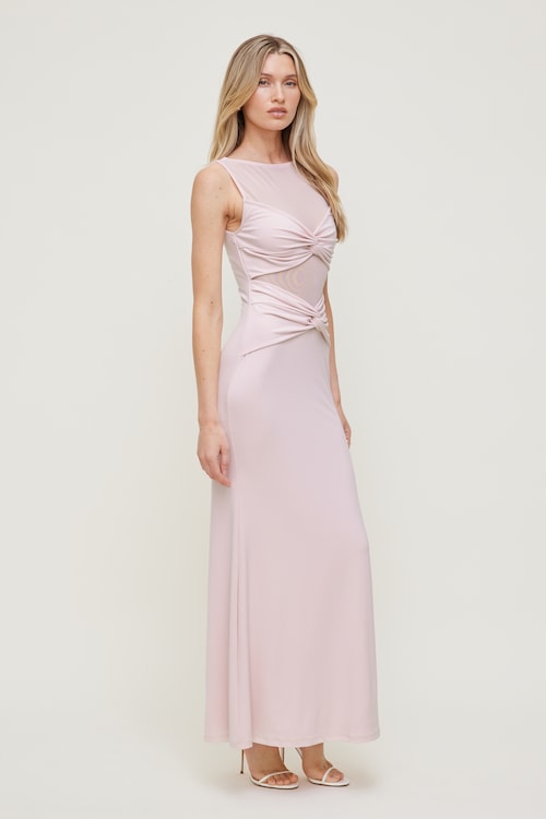 strapless open back dress PINK SEQUIN DRESS – Asterisco Boutique main image 0
