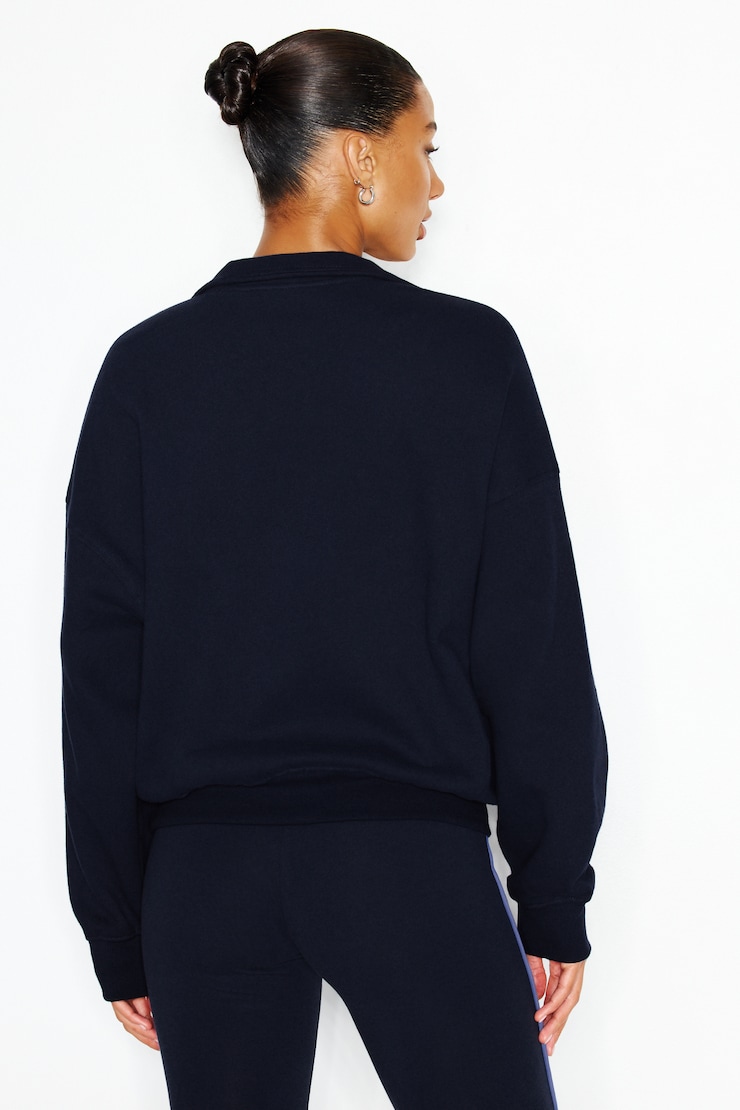UltraFleece Half Zip Sweatshirt, Naughty Navy Blue, large
