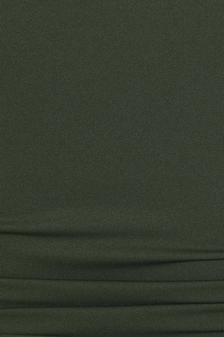 Sleek Scoop Tank Top, Olive Obsession, large