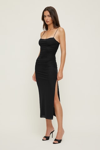 long black v neck dress The Iris Dress