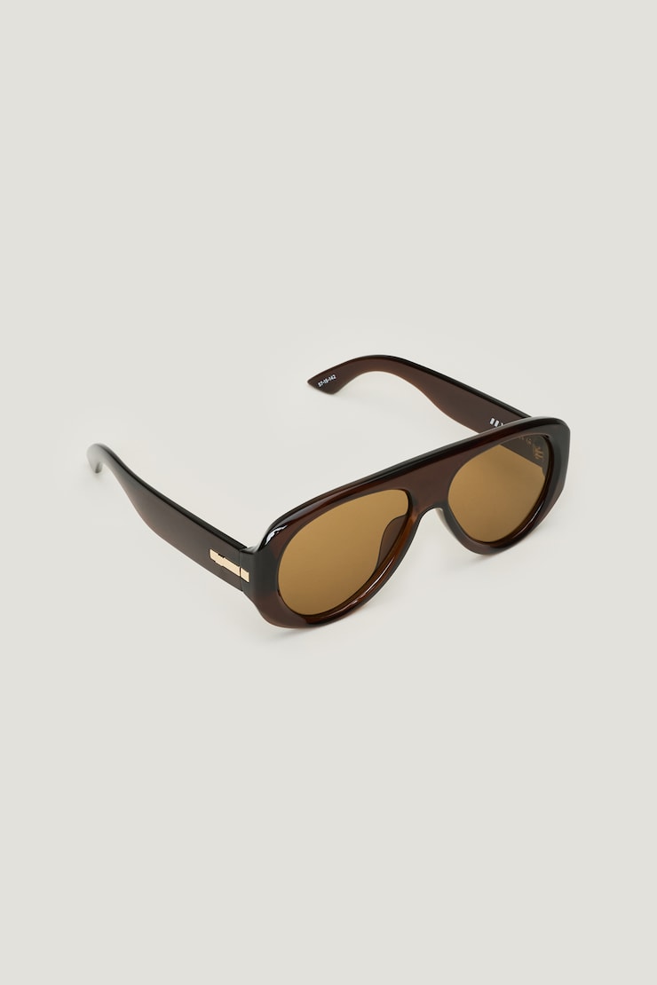 LE SPECS | Dream Boat Aviator Sunglasses Brown large