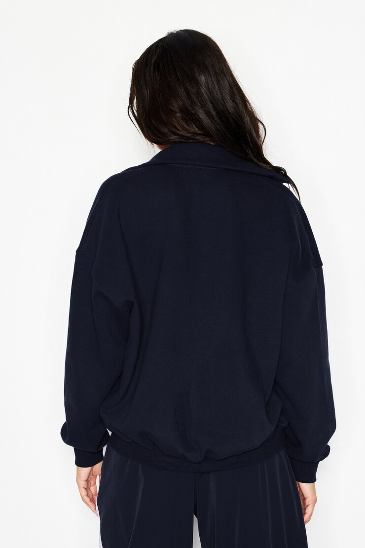 UltraFleece Mockneck Full Zip Sweatshirt, NAUGHTY NAVY, large