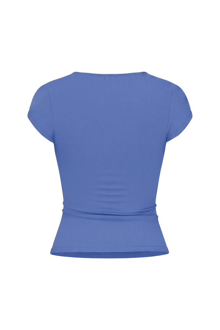Sleek Crewneck T-Shirt, Blue Blush, large