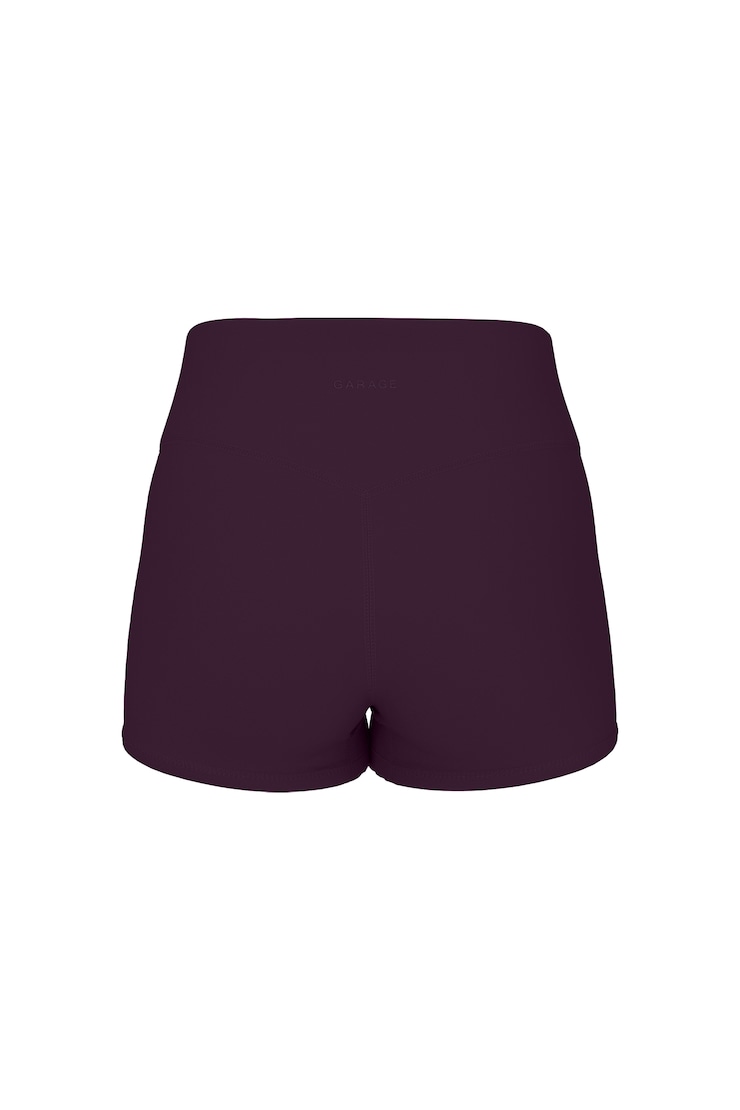 Active Booty Shorts, Wild Berry Maroon, large