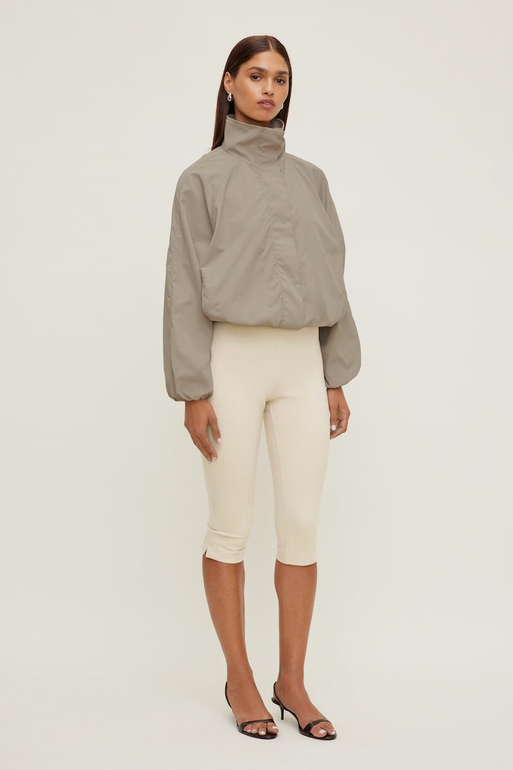 High Neck Wind Anorak Atmosphere Beige large