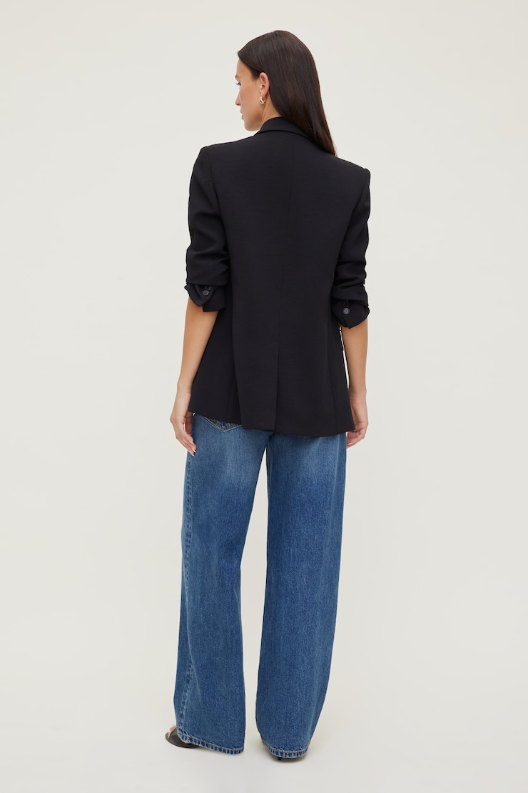 Rowan Mid Rise Baggy Wide Leg Jeans Medium Indigo / Aspen Blue large