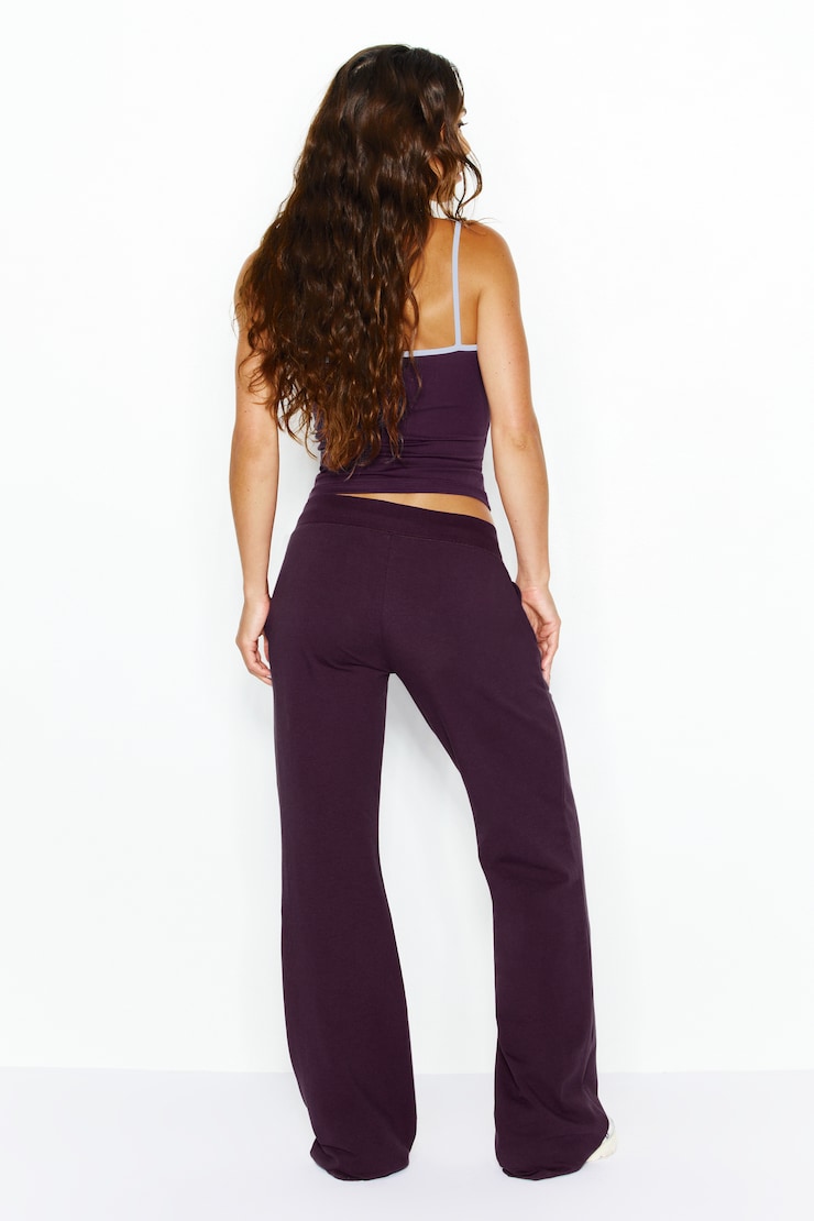 Snatch Booty StretchTerry™ Pants, Wild Berry Maroon, large