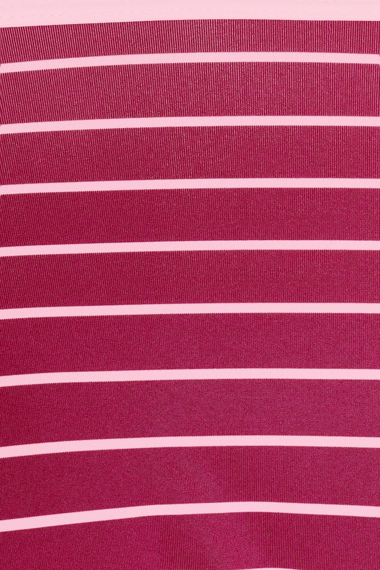 Adjustable Cheeky Bikini Bottom, Raspberry Stripes/Rose Garden, large