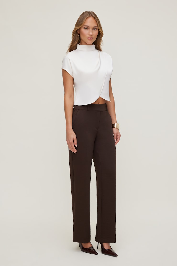 Camelia Airflow Straight Leg Pants Java Brown large