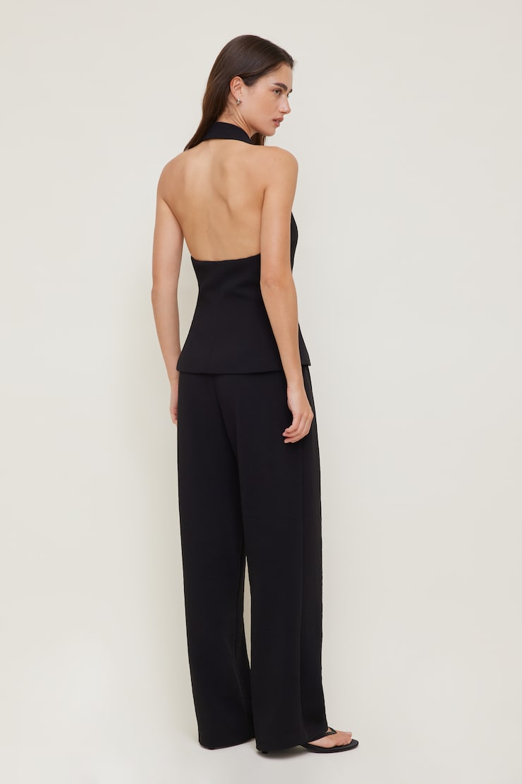 Halter Vest Jet Black large