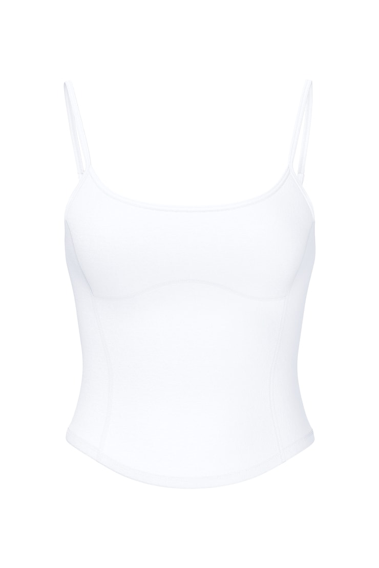 Active Underbust Cami Top, Bright White, large