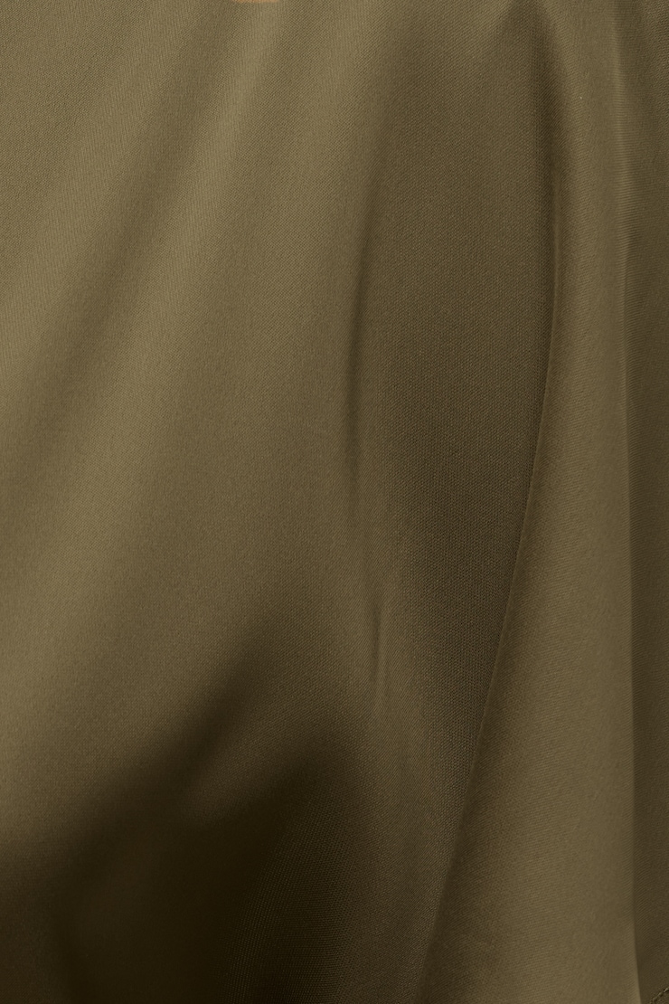 Farra Satin Blouse Dark Olive Khaki large