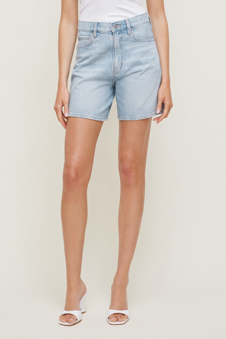 Harper A Line High Rise Denim Shorts