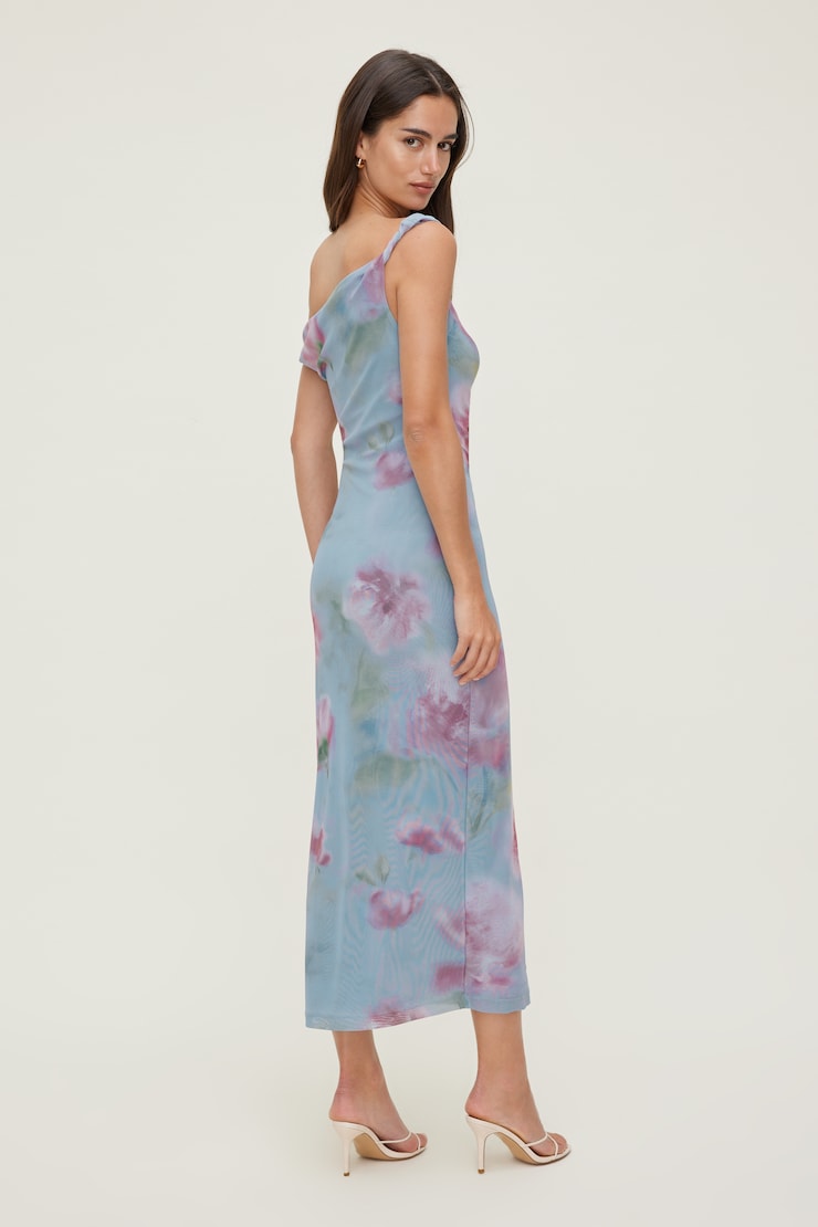 Jayde Mesh Midi Dress Floral Dream Purple large