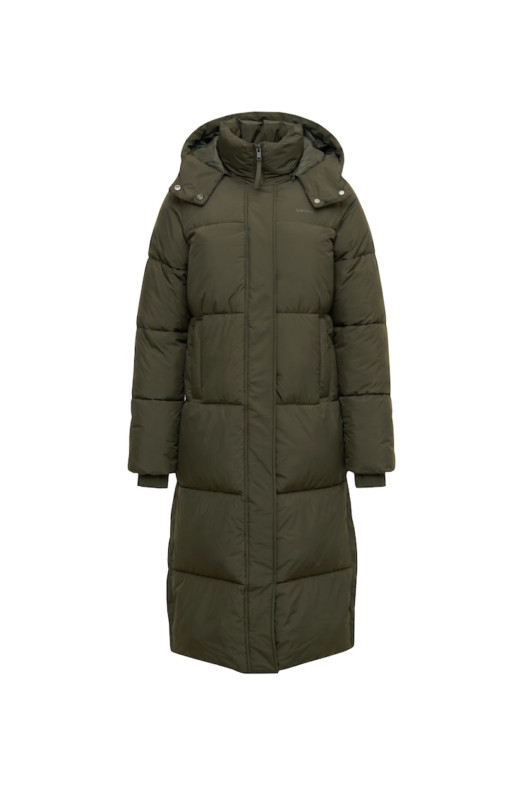 Maxi Puff Coat, Dark Khaki, large