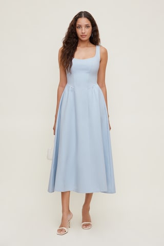 dynamite fit and flare dress Iris Ponte Midi Dress Beige