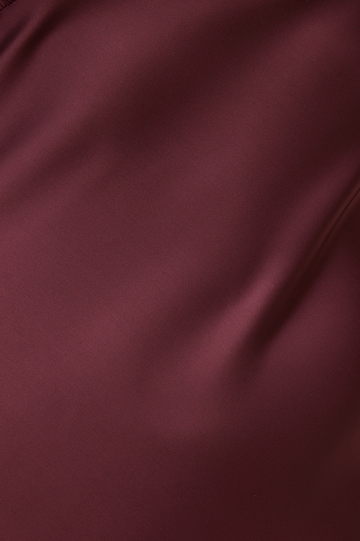 Sage Satin Midi Dress Zinfandel Burgundy large