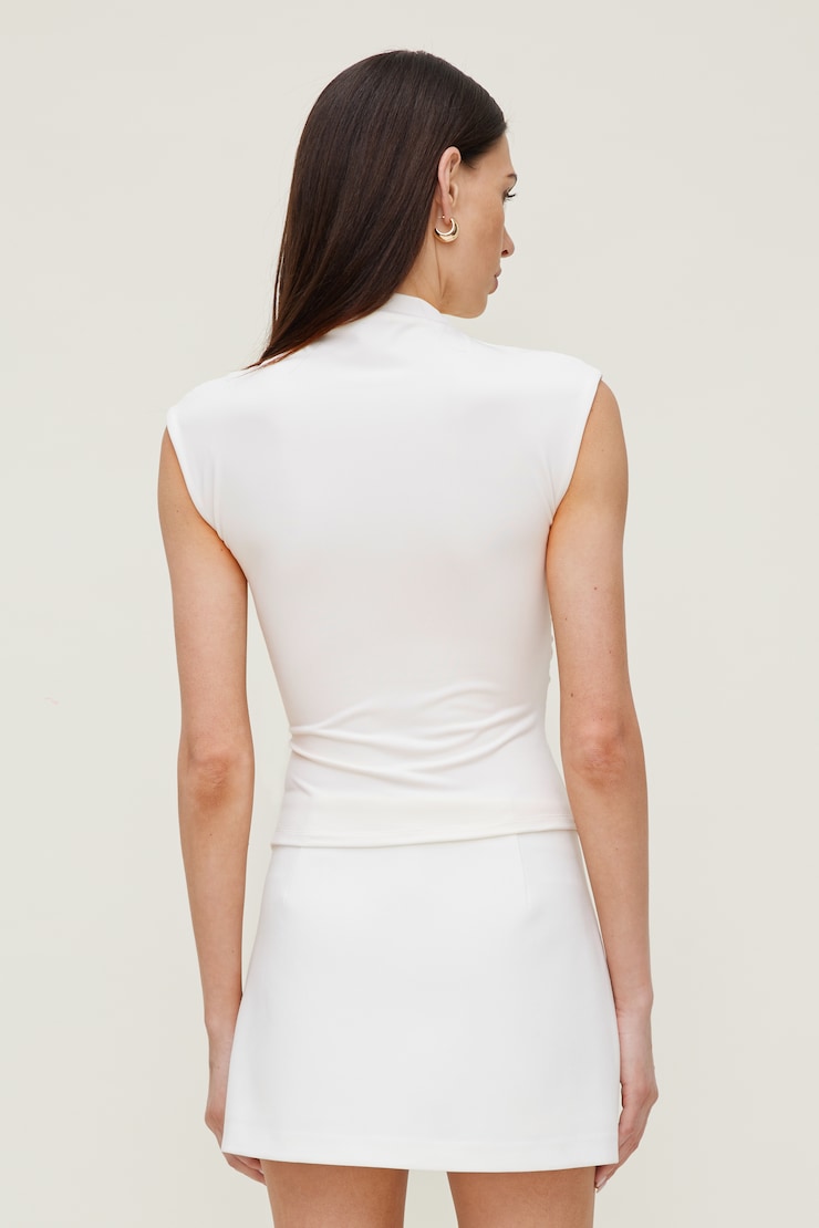 Bria Sculpt Top Calming White large