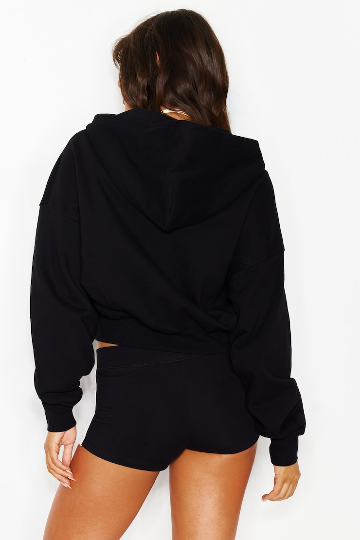 UltraFleece Cotton Zip Hoodie, Jet Black, large