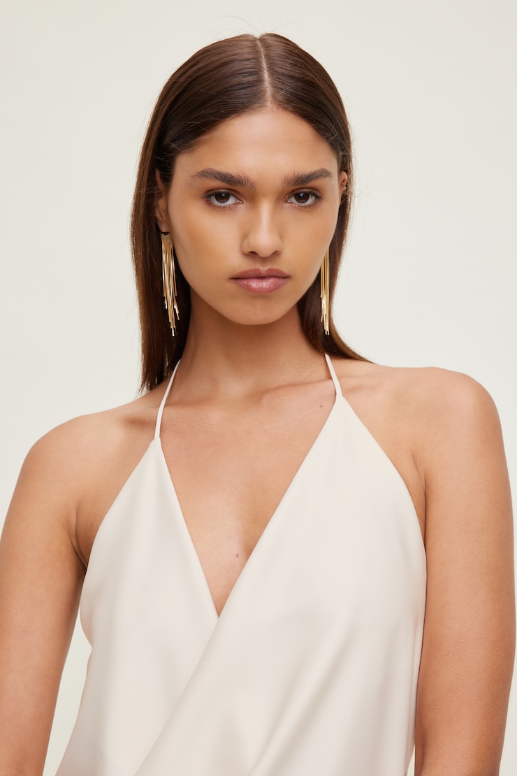Boucles d’oreilles en chaîne à franges