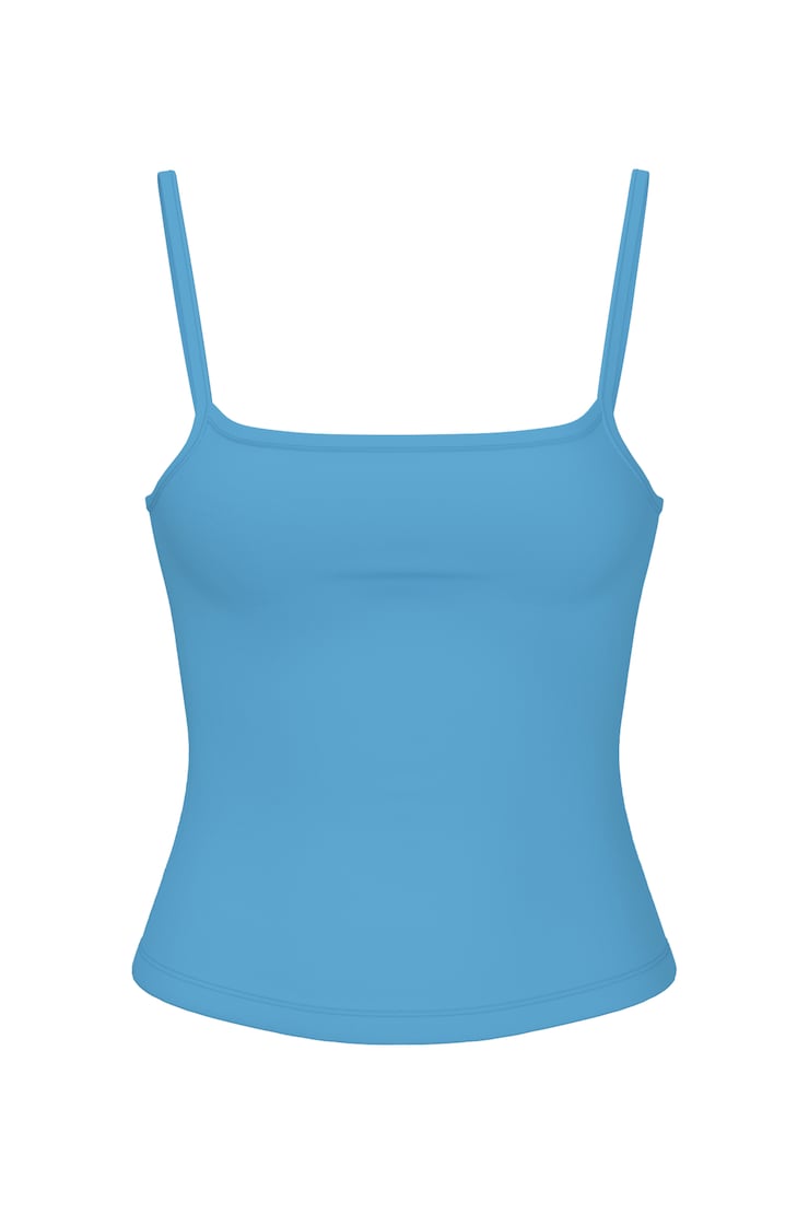 Sleek Scoop Cami Top, Blue Rebound, large