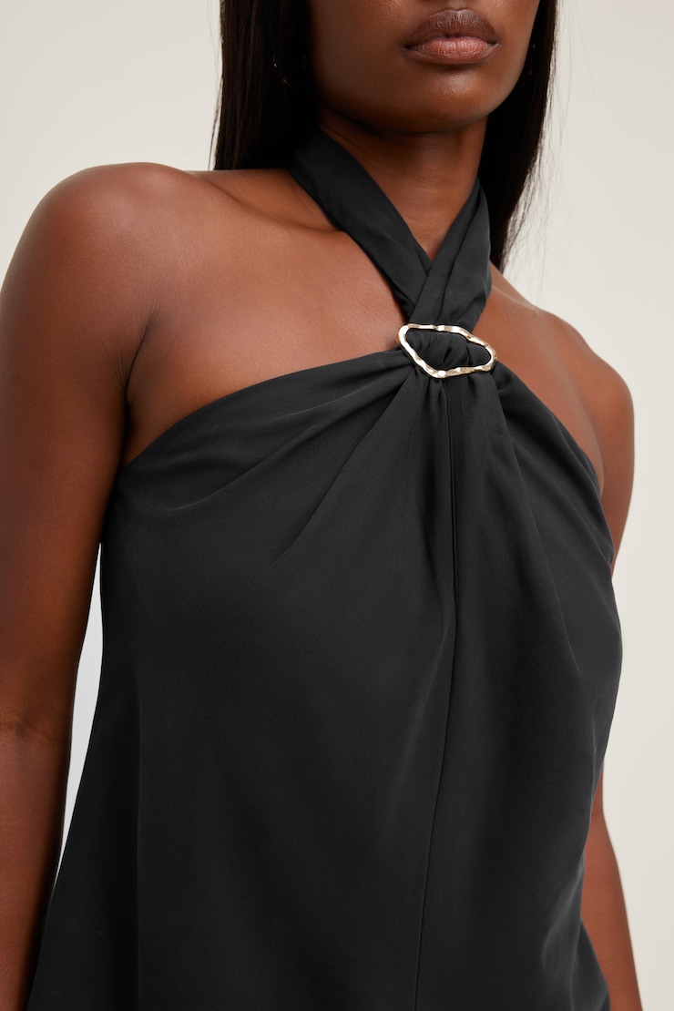 Buckle Halter Top