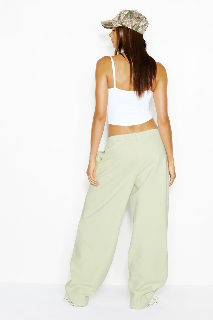 UltraFleece Barrel Leg Sweatpants, Mint Mischief, large