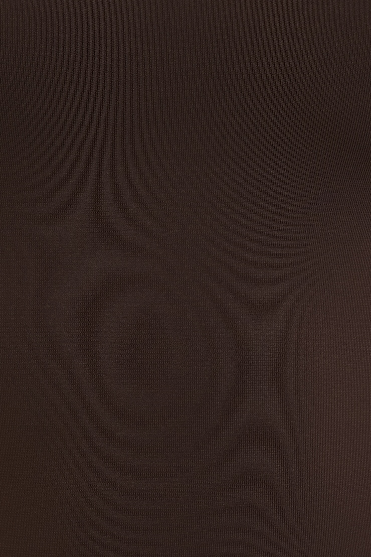 Nola Sculpt Long Sleeve Top Java Brown large